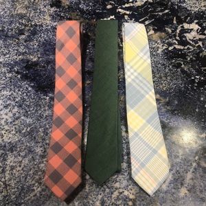 3 J. Crew Cotton Ties